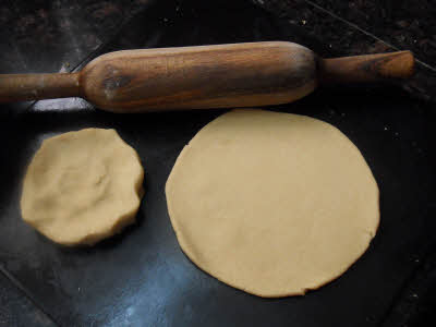 Roll the Churma dough