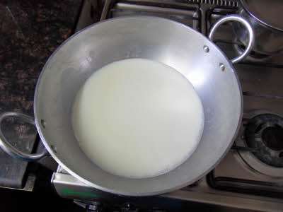 Boil the milk