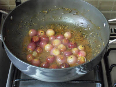 Cook onions