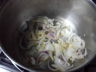 Fry onions
