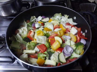 chop green chillies, garlic and ginger