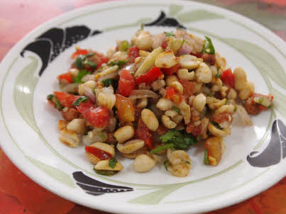 Peanut Bhel is ready to serve