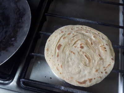 Cook the roti