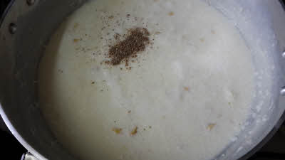 Added sugar and cardamom powder to Samak Rice Kheer