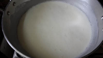 Boiling milk