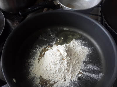 Roast wheat flour