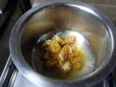 Make jaggery syrup