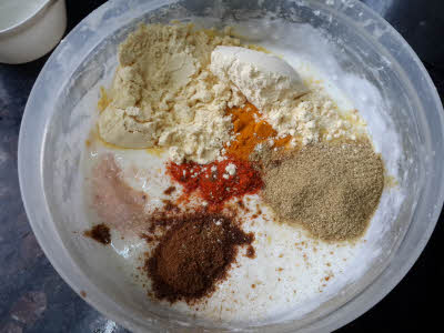 Prepare yogurt mixture