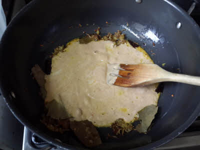 Cook the kale chane gravy