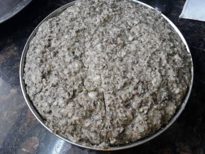 Steam urad dal paste