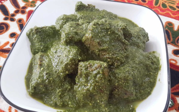 Sepu Badi And Spinach Madra