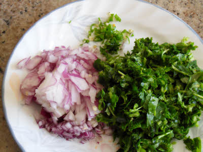 chop methi