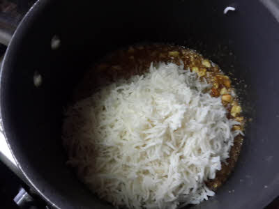add boiled rice