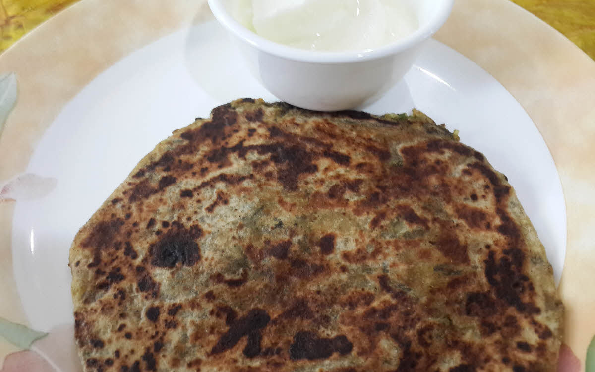 Methi Stuffed Parantha