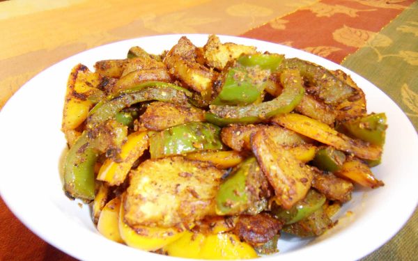 Shimla Mirch (Capsicum) Aloo