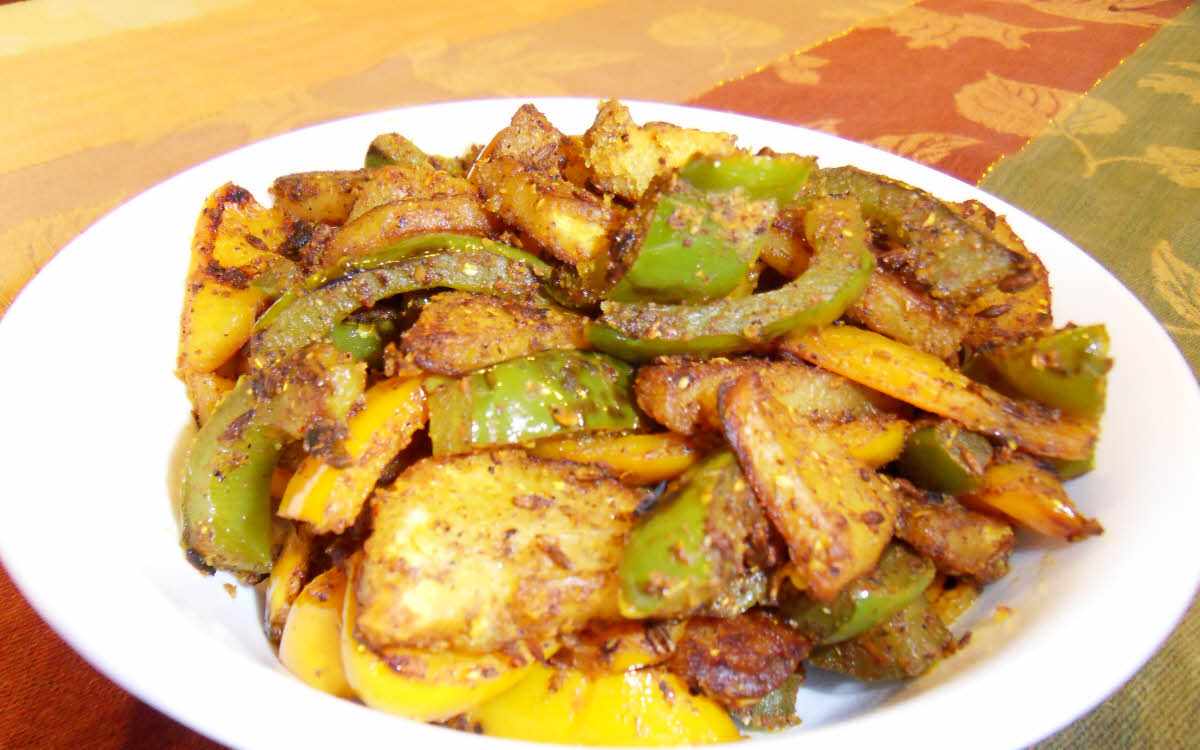 Shimla Mirch (Capsicum) Aloo