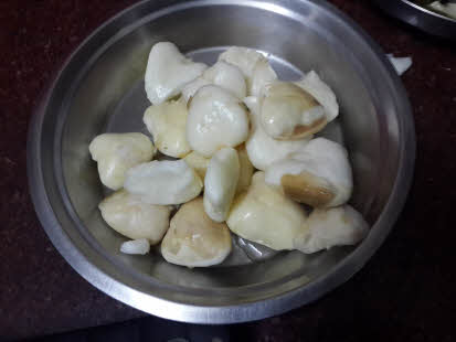 Peeled singhara