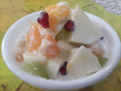 Fruit Cream is ready to serve