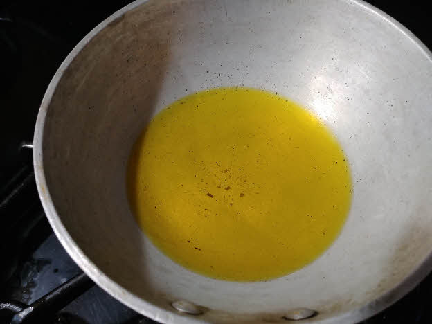 Heat mustard oil