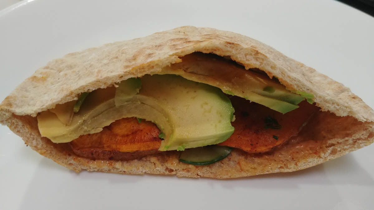 Sweet Potatoes Pita Pockets