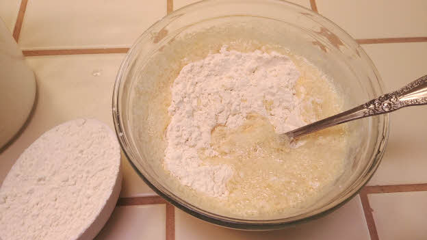 Mix flour