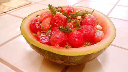 Watermelon Salad is ready