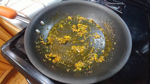 add haldi, dhaniya powder