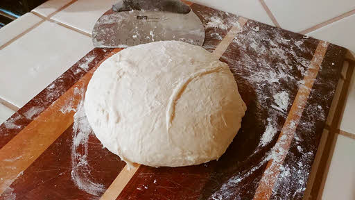 Initial shaping of the dough