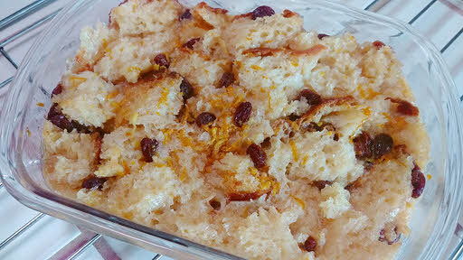 Sweet Bread Pudding is ready