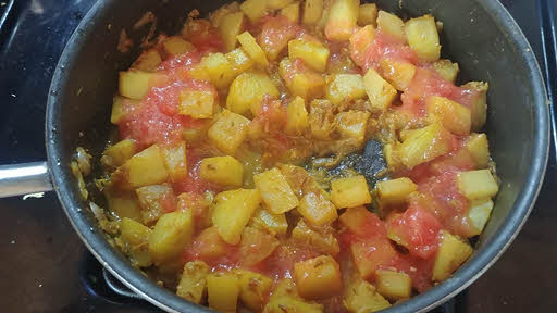 add chopped tomato