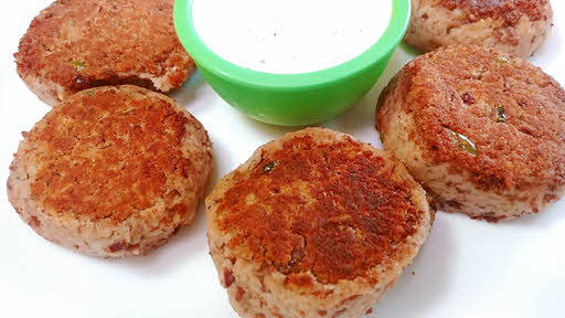 Serve galauti kebabs with thick masala curd