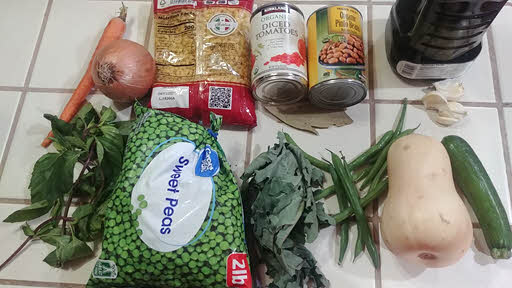 Minestrone soup ingredients