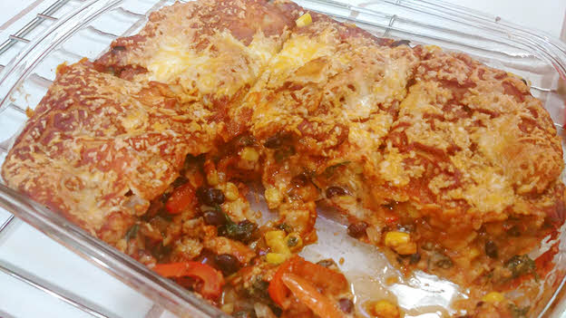 Vegetable Enchilada Casserole