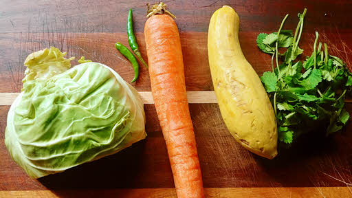 Raw vegetables