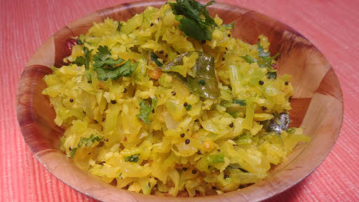 South Indian Style Cabbage is ready to serve