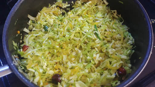 cook the cabbage