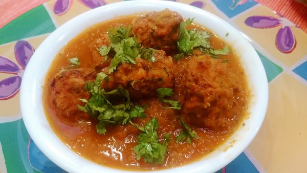 Zucchini kofta curry