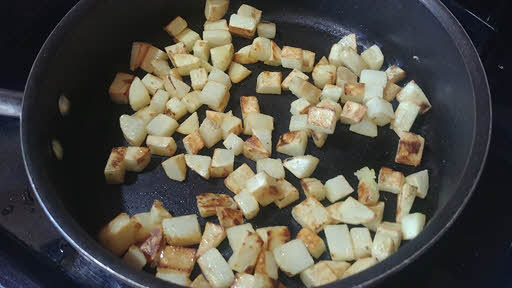 Fry potatoes