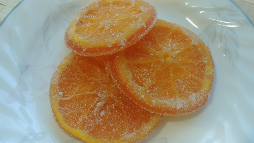 Candied Orange slices are ready