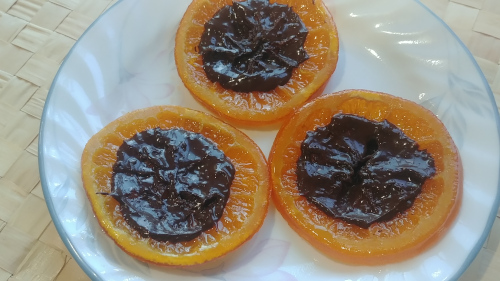 Candied Orange slices are ready