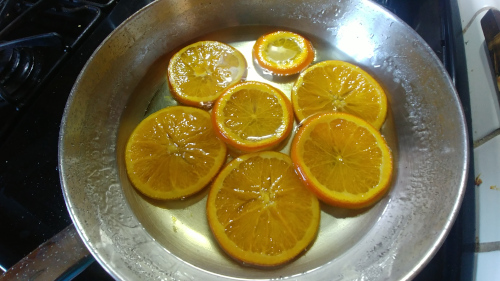 Simmer the slices till they start to become translucent