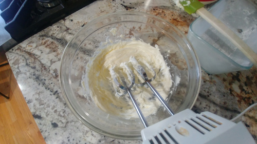 Beat the butter for lemon cake