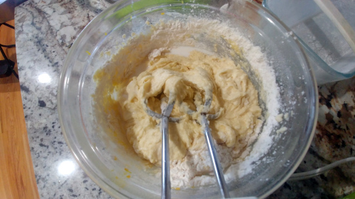 Prepare lemon cake batter