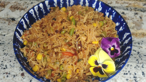 Fragrant Pulav is ready to serve