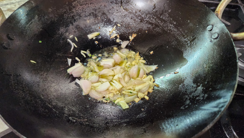 Cut paneer and capsicum