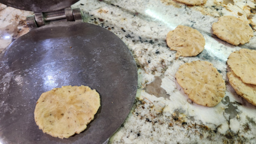 Roll each dough ball Roll each dough ball